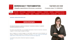 Desktop Screenshot of herenciasytestamentos.com